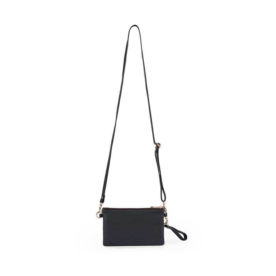 Duffle&Co Sienna Single Crossbody Bag Black Black