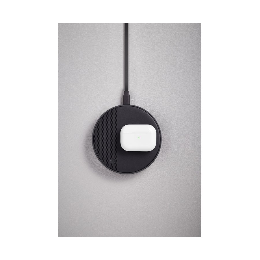 Lexon Oslo Energy+ Wireless Charging Station with Speaker Black Black