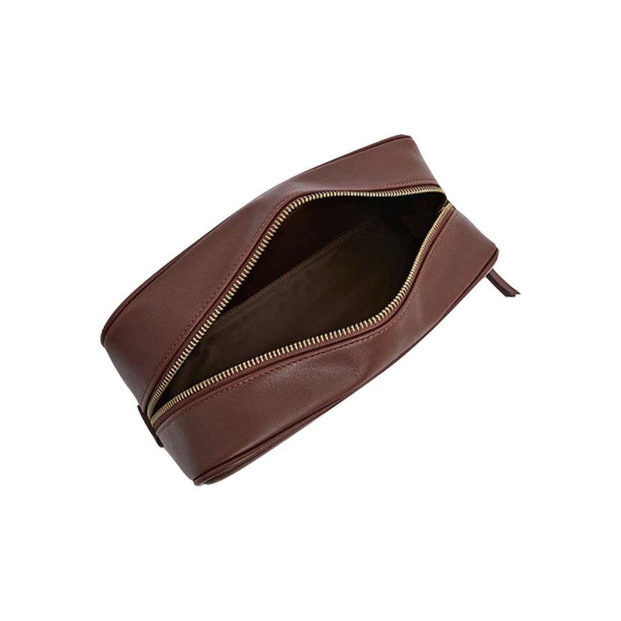 RM Williams City Wash Bag Chestnut Chestnut