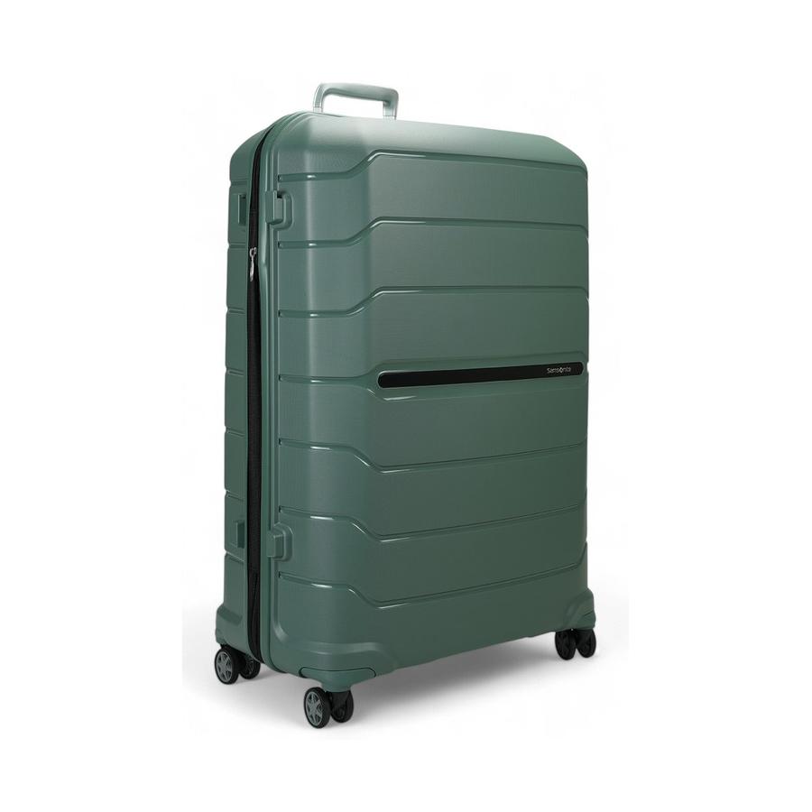Samsonite Oc2lite 81cm Hardside Checked Suitcase Slate Green Slate Green