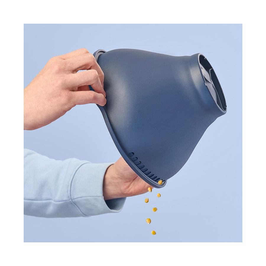 Tupperware WOW Pop Microwave Popcorn Maker Blue Blue