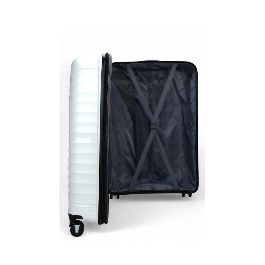 Nomad Aspire 75cm Hardside Checked Suitcase White White