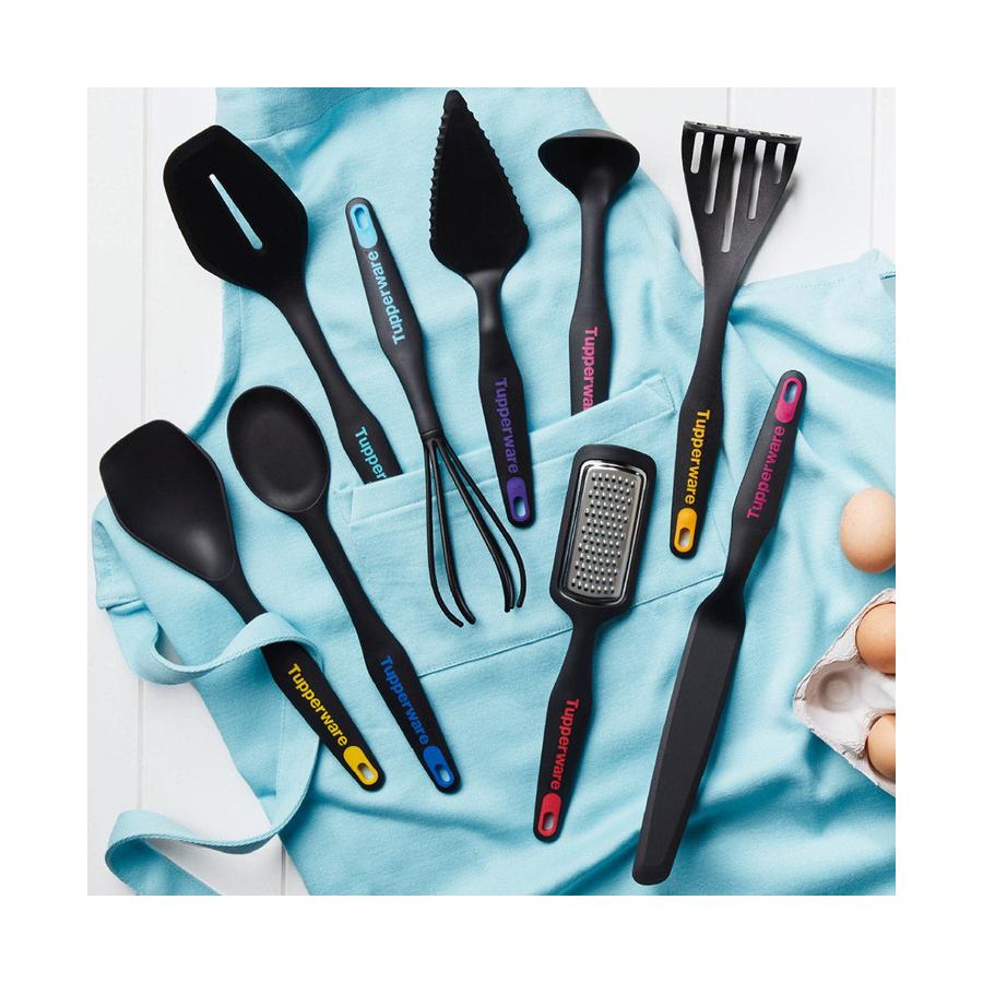 Tupperware KP Slotted Turner Black Black