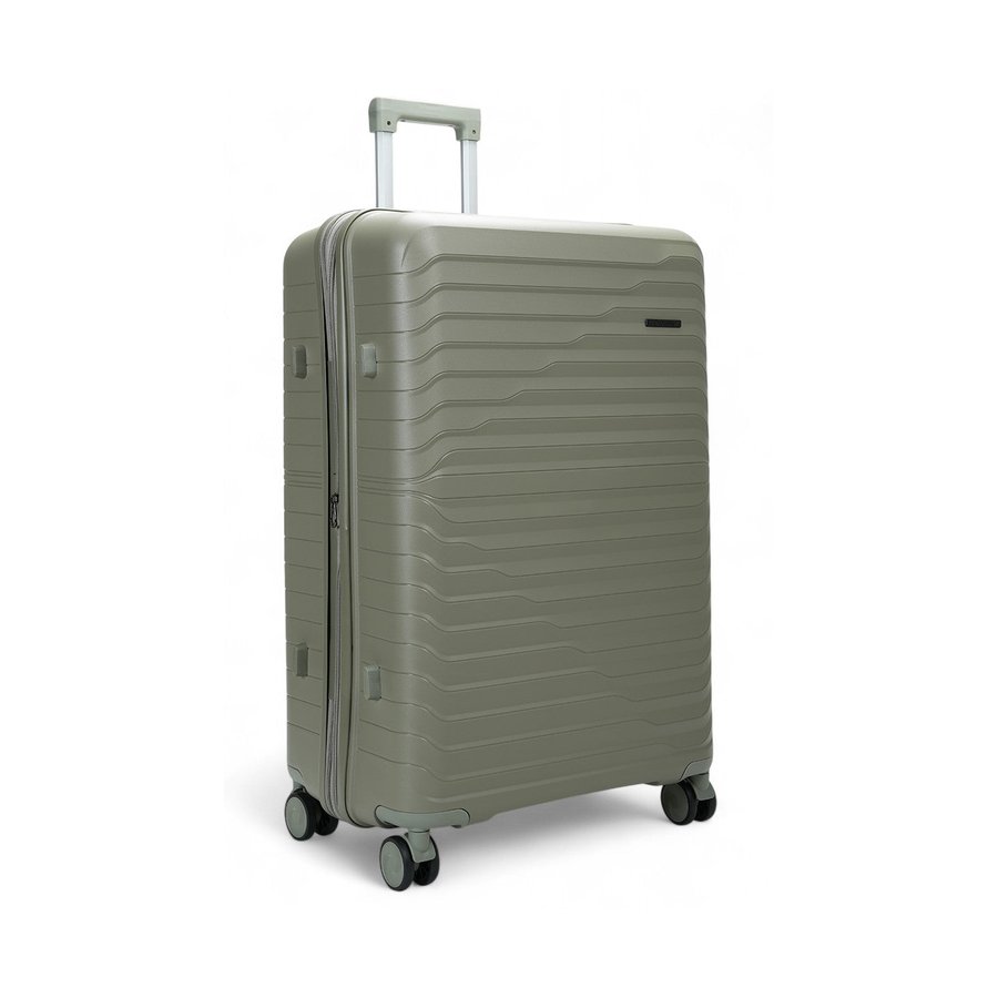 Caselite Summit 75cm Hardside Checked Suitcase Moss Moss