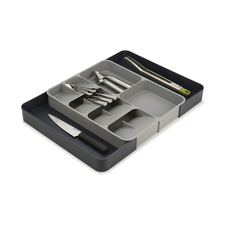 Joseph Joseph DrawerStore Expanding Cutlery Organiser Grey Grey