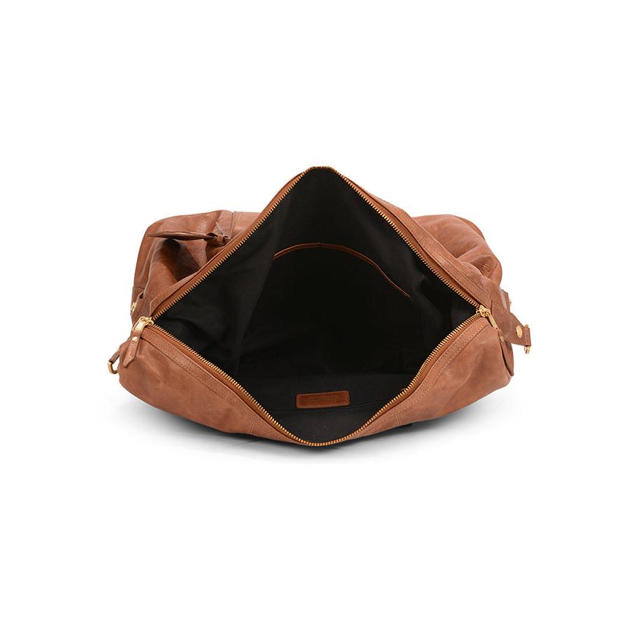 Explorer Weekender Leather Duffle Tan Tan