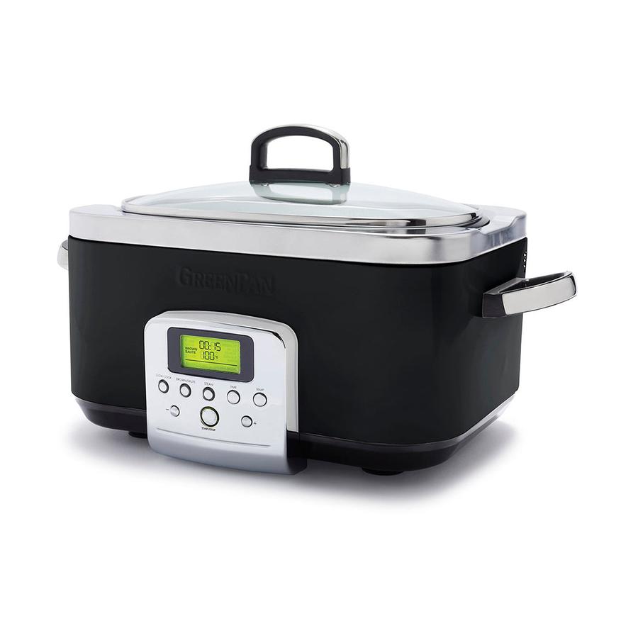 GreenPan Slow Cooker 6L Black Black
