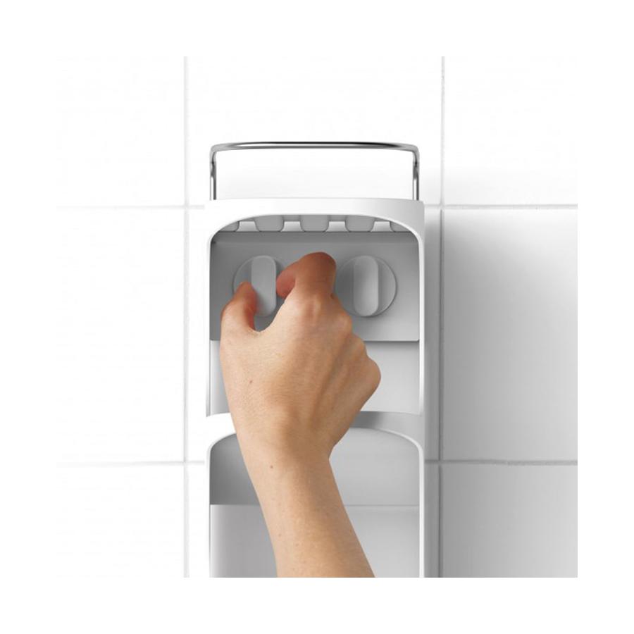 Joseph Joseph Capsule Compact Shower Shelf (4 Tier) White White