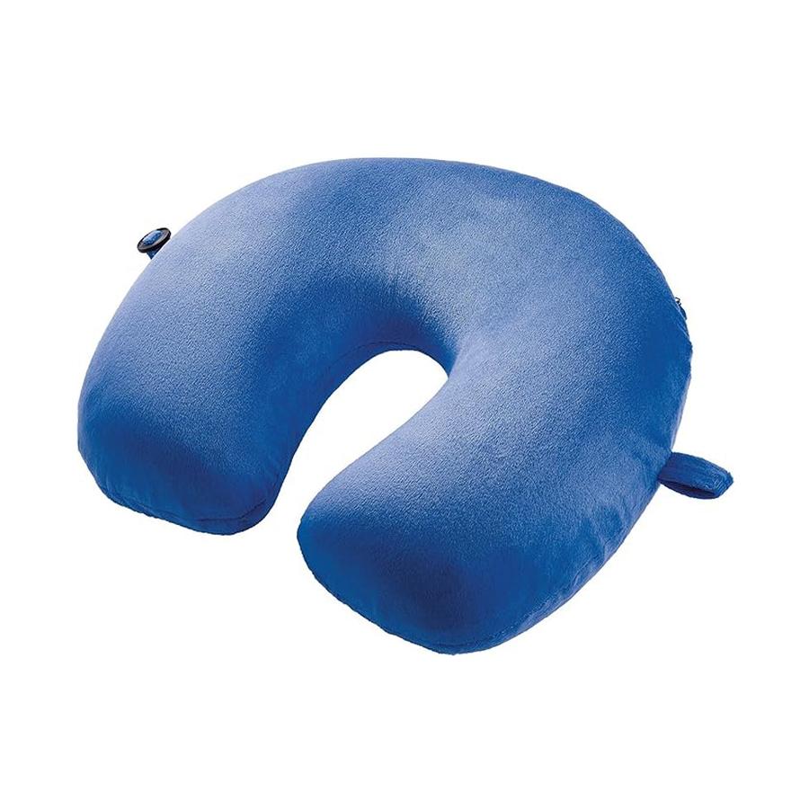 Go Travel Super Deluxe Memory Foam Travel Pillow Blue Blue