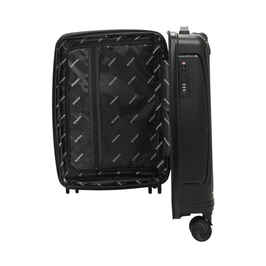 Nomad Quest 56cm Hardside Carry-On Suitcase Black Black