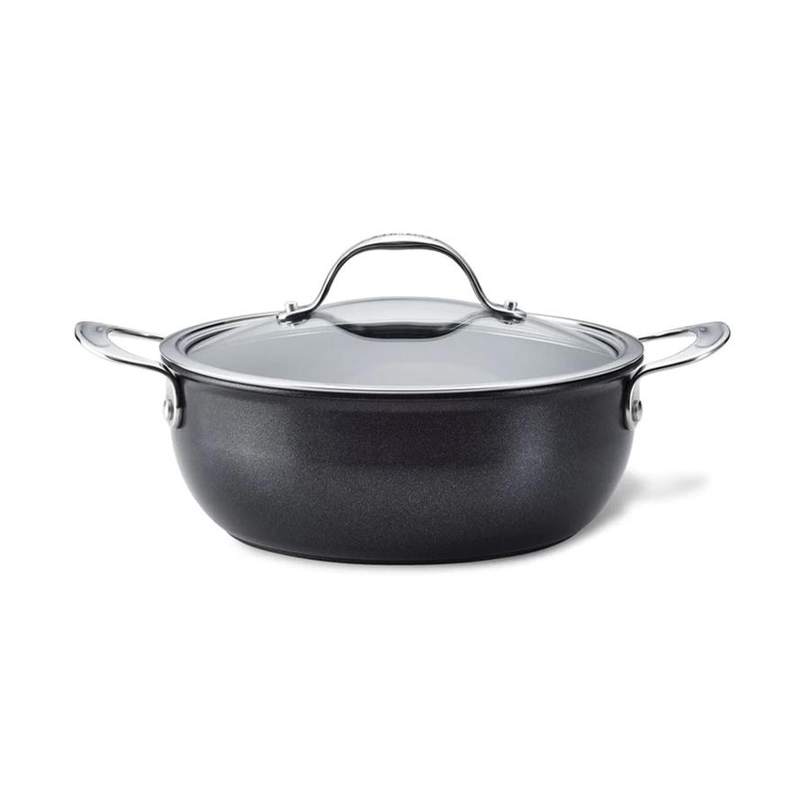 Anolon SearTech 24cm (3.8L) Casserole Pot Black Black