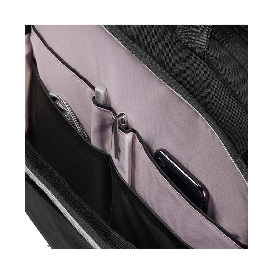 Samsonite Guardit Classy Bailhandle 15.6" Laptop Briefcase Black Black