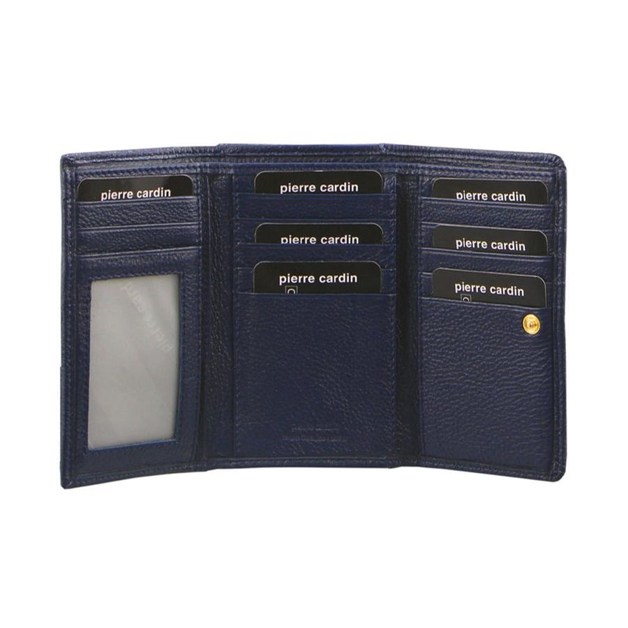 Pierre Cardin Tabby Women's Italian Leather RFID Wallet Navy Navy