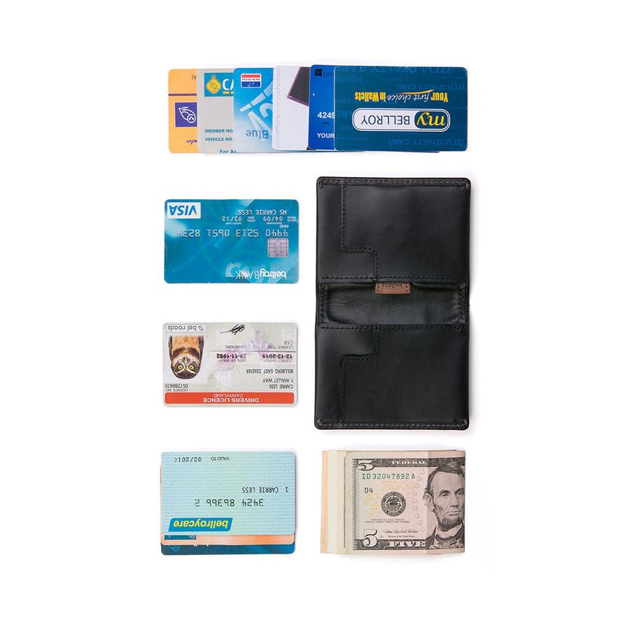 Bellroy Slim Sleeve Leather Wallet Black Black