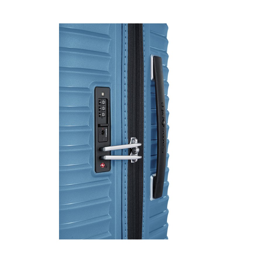 Samsonite Upscape 75cm Hardside Checked Suitcase Ocean Blue Ocean Blue