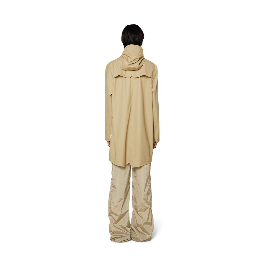 Rains Long Jacket Sand XL