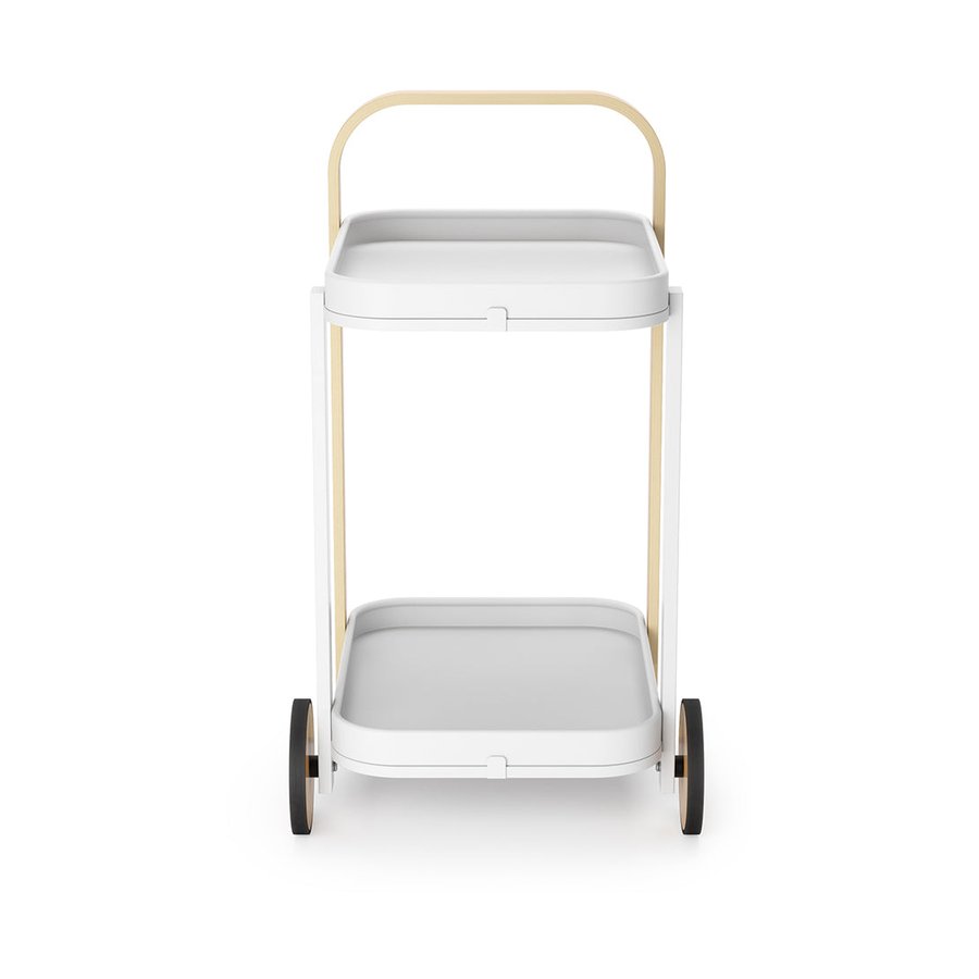 Umbra Bellwood Bar Serving Cart White/Natural White/Natural