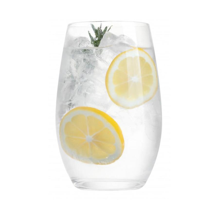 Luigi Bormioli Palace 445ml Crystal HiBall Glass Tumbler Set of 6 Clear Clear