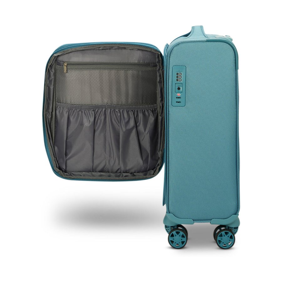 Caselite Ultra 55cm Softside Carry-On Suitcase Teal Teal