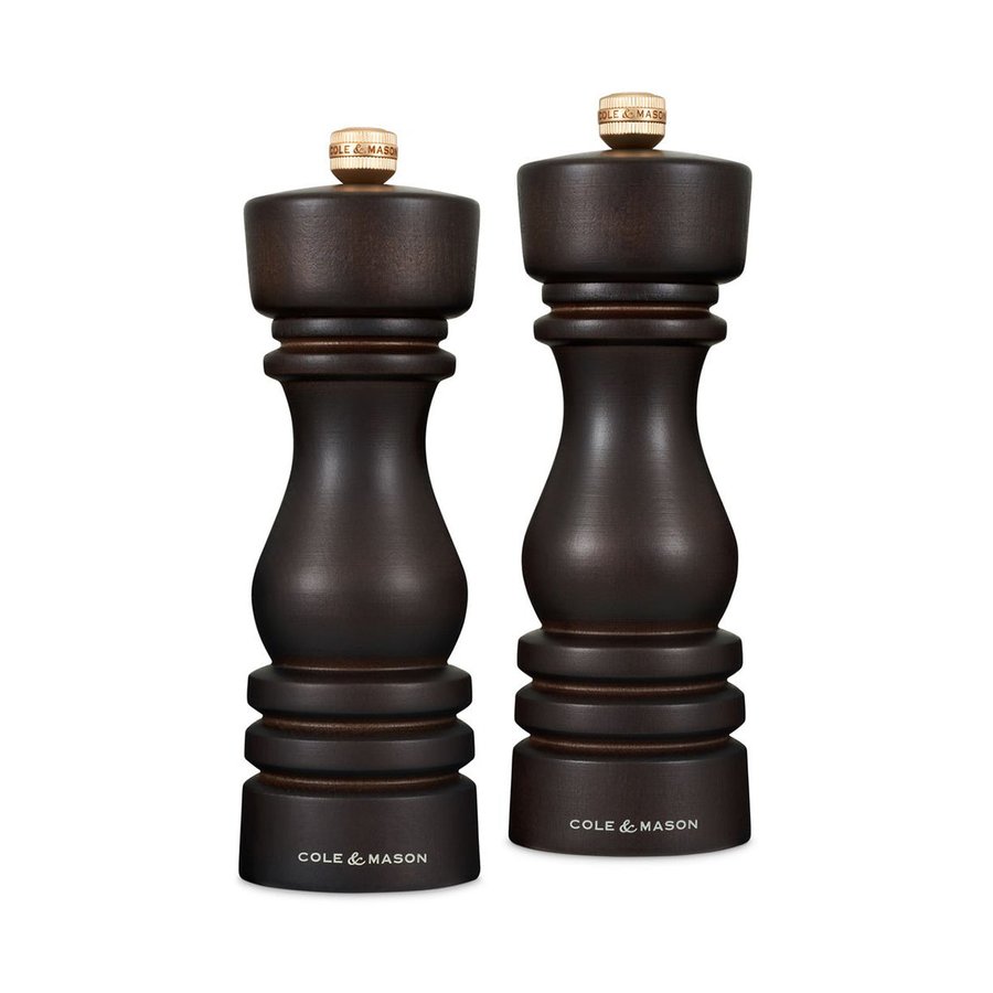 Cole & Mason London Mills Gift Set - 18cm Chocolate Wood Chocolate Wood
