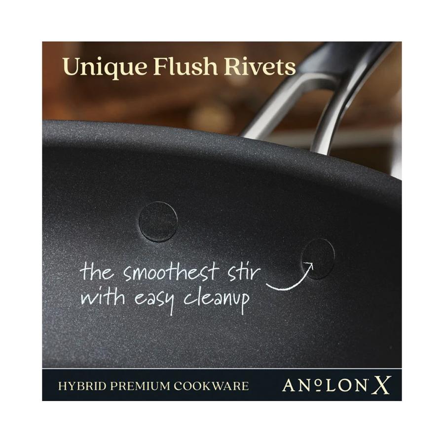 Anolon SearTech 25cm Covered Stirfry Pan Black Black