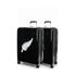 Caselite NZ Fern/Kiwi 77cm & 77cm Hardside Luggage Set Black