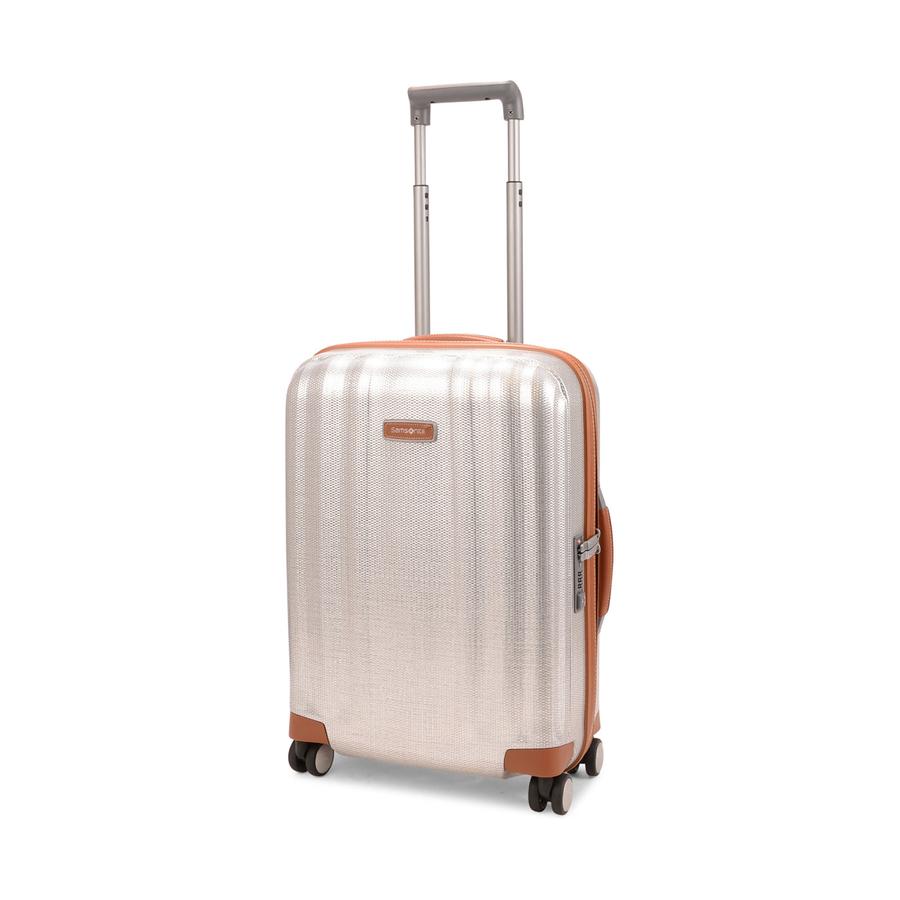 Samsonite Lite-Cube DLX 55cm CURV Carry-On Spinner Suitcase Aluminium Aluminium