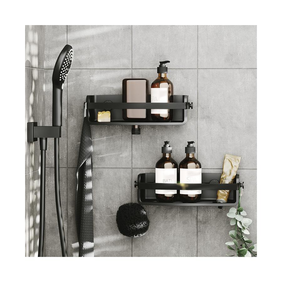 Umbra Flex Adhesive Bin Black Black