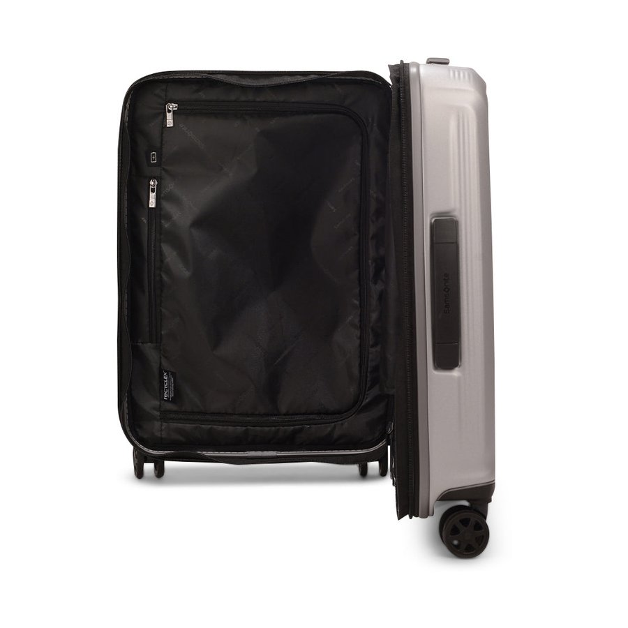 Samsonite Nuon 55cm Hardside USB Carry-On Suitcase Matte Silver Matte Silver