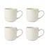 Mikasa Cranborne 320ml Stoneware Mugs (Set of 4) Cream
