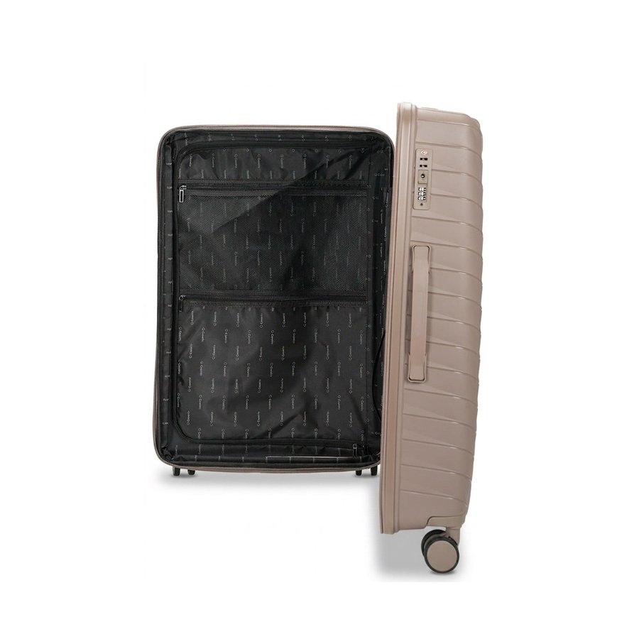 Caselite Expedition 75cm Hardside Checked Suitcase Earth Earth