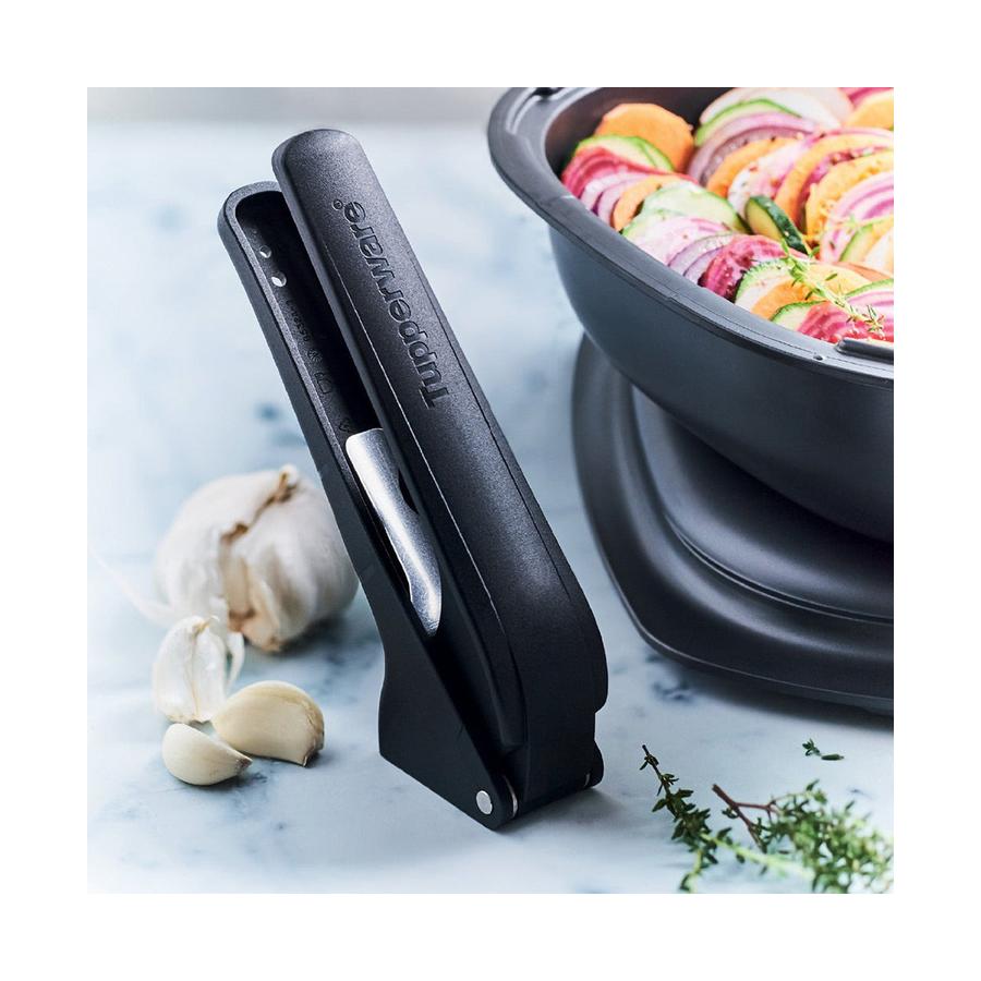 Tupperware Ergologics Garlic Press Black Black