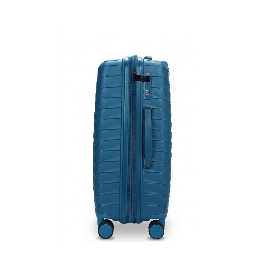 Caselite Expedition 65cm Hardside Checked Suitcase Lake Blue Lake Blue