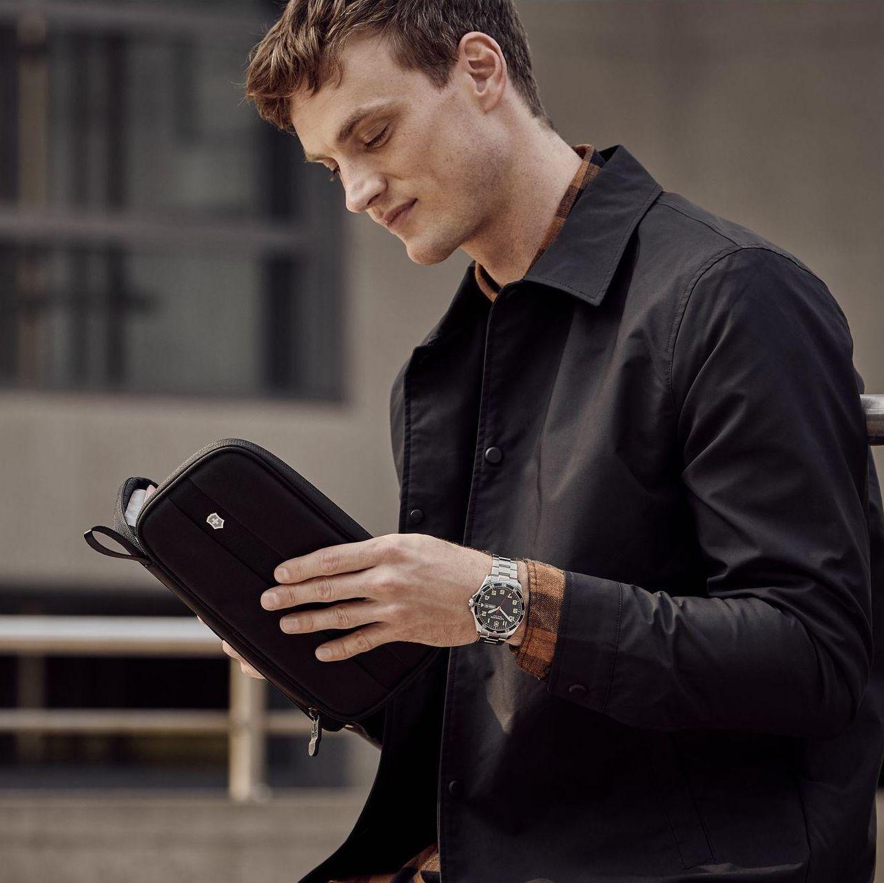 Man with Travel Wallet