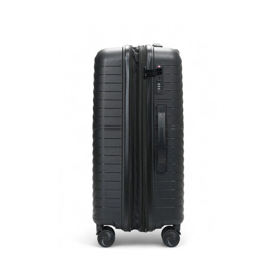 Caselite Summit 65cm Hardside Checked Suitcase Black Black