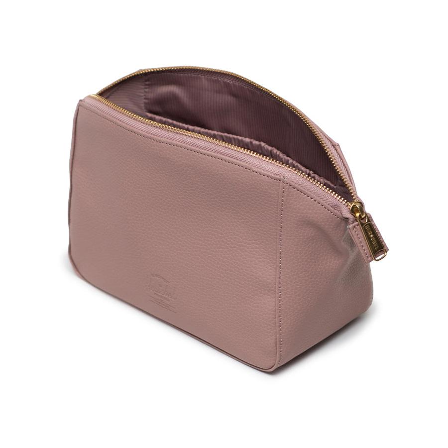 Herschel Milan Vegan Leather Toiletry Kit Ash Rose Ash Rose