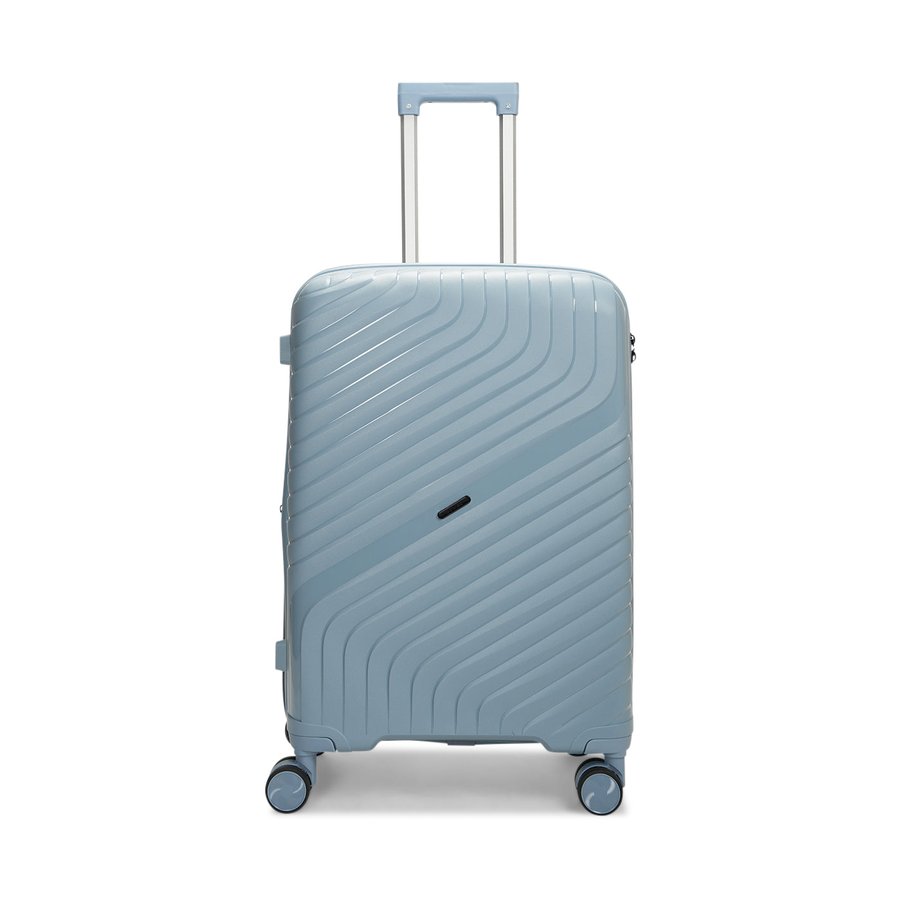 Nomad Journey 66cm Hardside Checked Suitcase Steel Blue Steel Blue