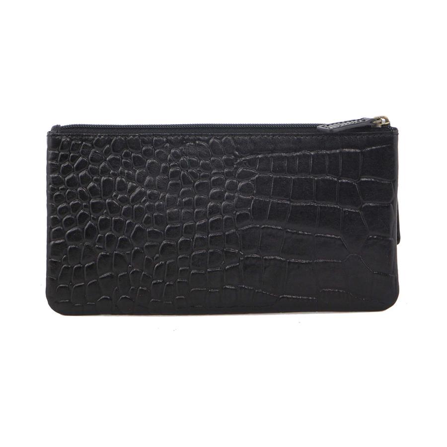 Pierre Cardin Tegan Women's Italian Leather Phone Wallet Black Black