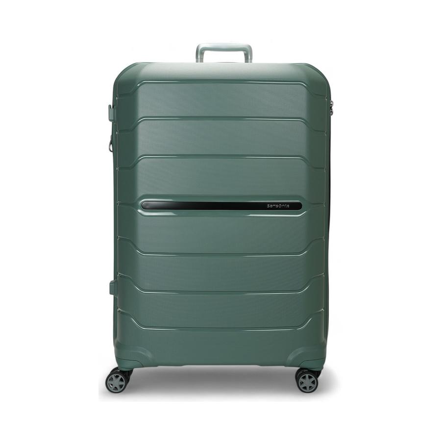Samsonite Oc2lite 81cm Hardside Checked Suitcase Slate Green Slate Green