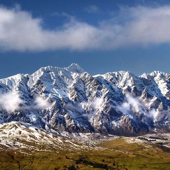 Queenstown snow-capped mountains