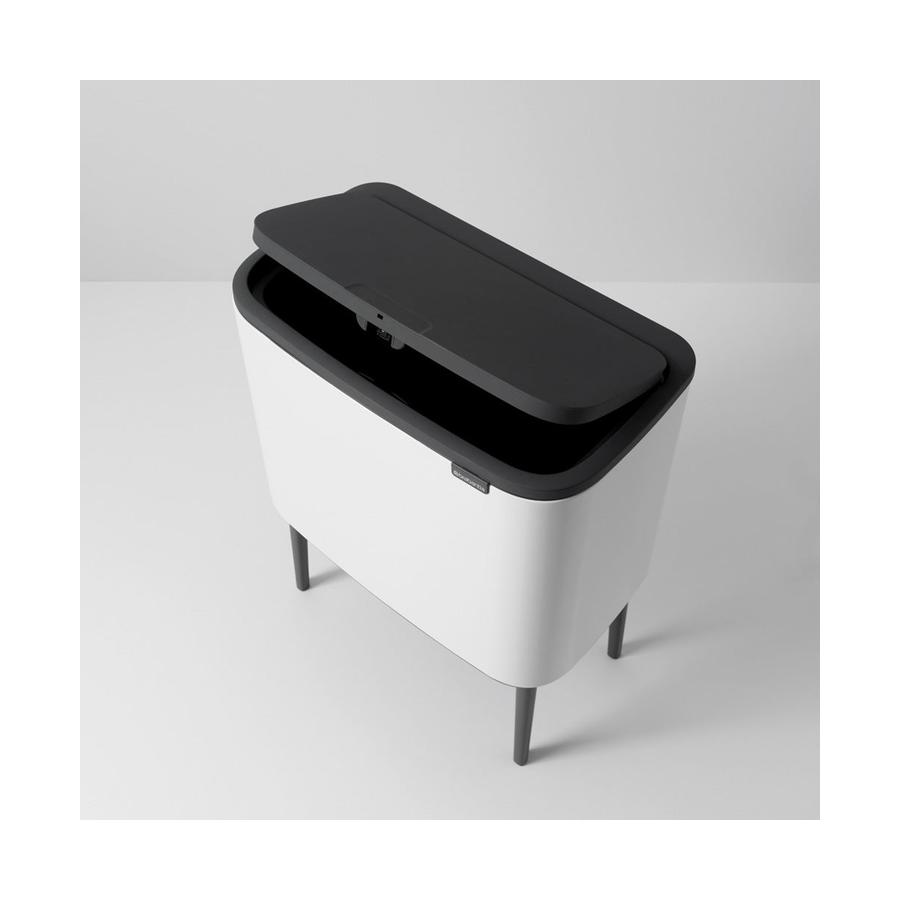 Brabantia Bo Touch Bin (11 + 23L) White White