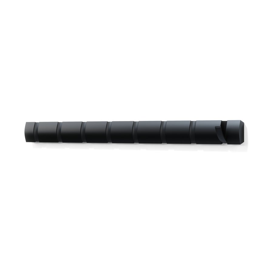Umbra Flip 8 Wall Mounted Hook Black Black