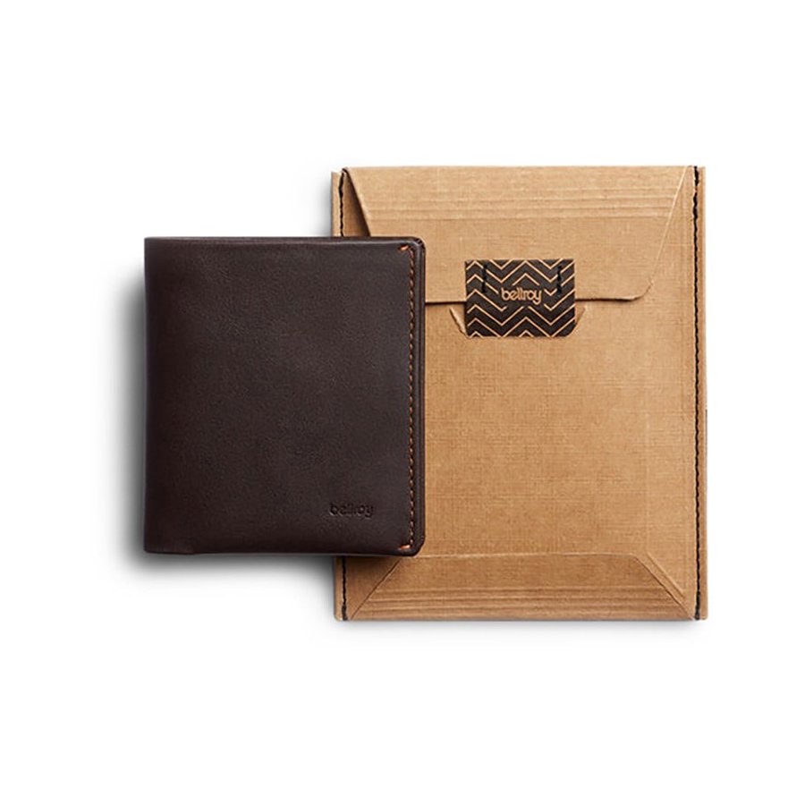 Bellroy RFID Note Sleeve Leather Wallet Java Caramel Java Caramel