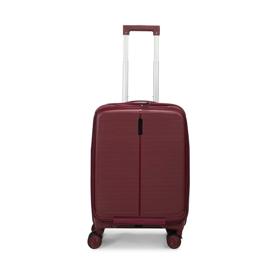 Caselite Venture 57cm Top Open Hardside Carry-On Suitcase Dark Red Dark Red