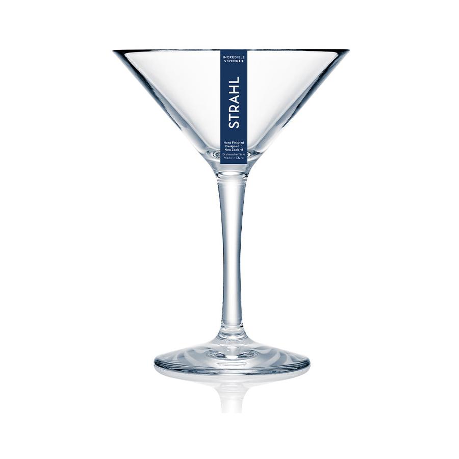 Strahl Design+ 296ml Plastic Martini Glass Set of 4 Clear Clear