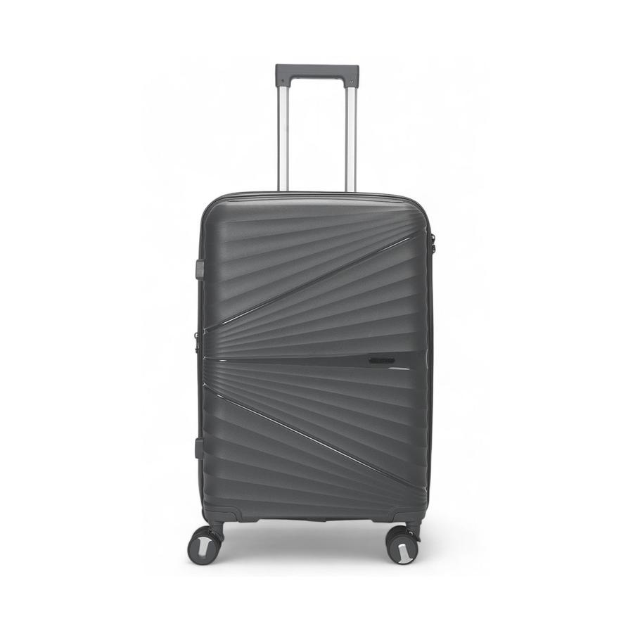 Nomad Aspire 65cm Hardside Checked Suitcase Dark Grey Dark Grey