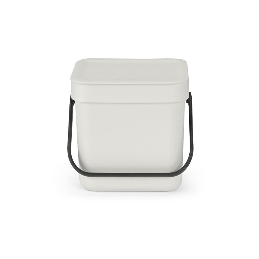 Brabantia Sort & Go Waste Bin (3L) Light Grey Light Grey