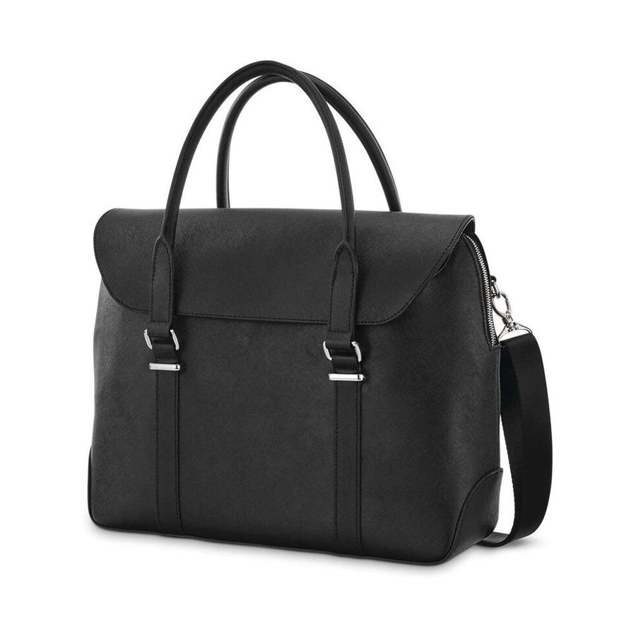 Samsonite Women's Executive Leather Convertible Brief Black Black