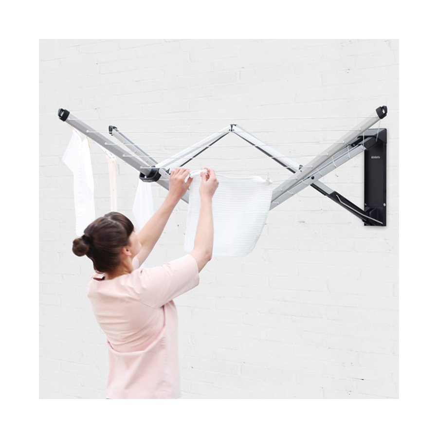 Brabantia WallFix Dryer & Protection Cover Metallic Grey Metallic Grey