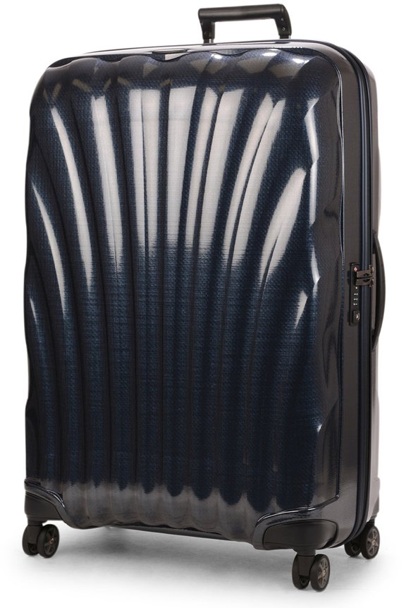 Samsonite C-Lite 81cm CURV Checked Suitcase Midnight Blue